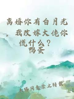 离婚你有白月光，我改嫁大佬你慌什么？