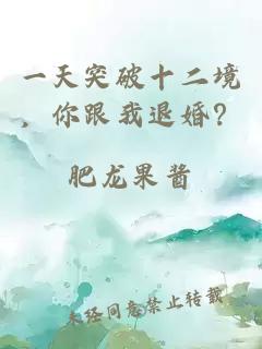 一天突破十二境，你跟我退婚？