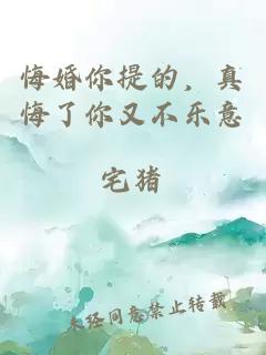 悔婚你提的，真悔了你又不乐意