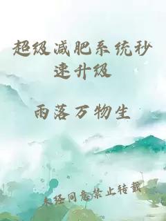 超级减肥系统秒速升级