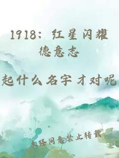 1918：红星闪耀德意志