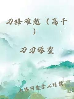 刀锋难越（高干）
